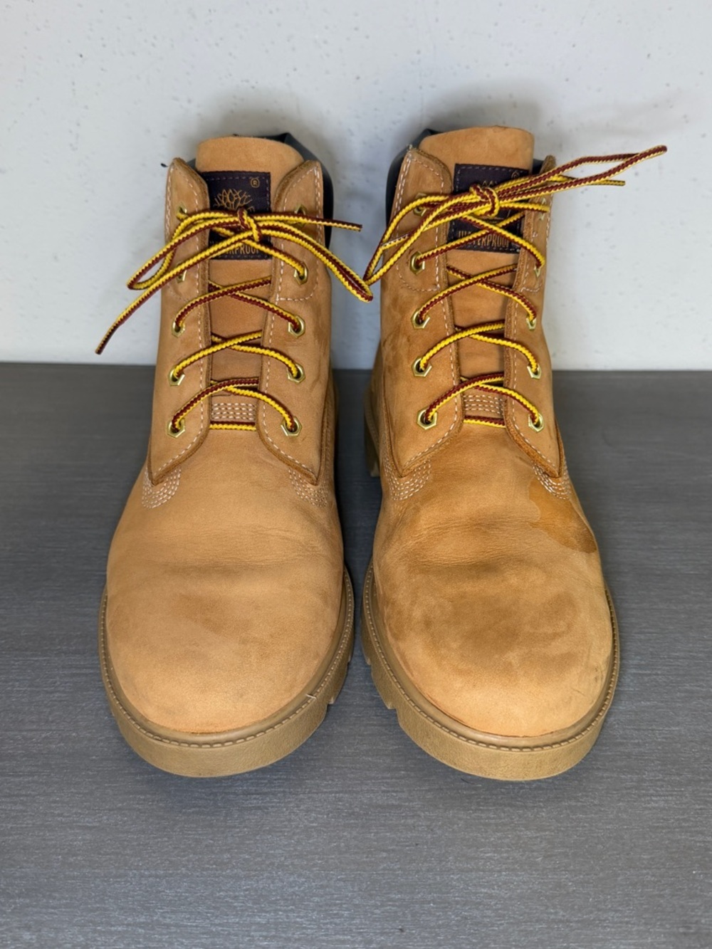 Timberland 10960 Boys 6.5 Wheat Waterproof Boots Classic Nubuck High Top Youth - Picture 3 of 8